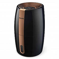 Philips HU2718/10 Humidifier 17 W Water tank capacity 2 L Suitable for rooms up to 32 m² NanoCloud technology Humidification capacity 200 ml/hr Black/Copper