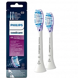 Philips Standard Sonic Toothbrush Heads HX9052/17 Sonicare G3 Premium Gum Care Heads For adults and children Number of brush heads included 2 Number of teeth brushing modes Does not apply Sonic technology White