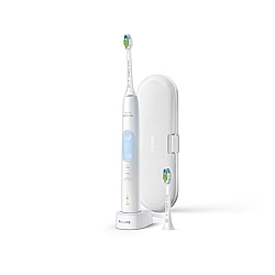 Philips Sonicare ProtectiveClean 5100 Electric Toothbrush HX6859/29 Rechargeable For adults Number of brush heads included 2 Number of teeth brushing modes 3 Sonic technology White/Light Blue