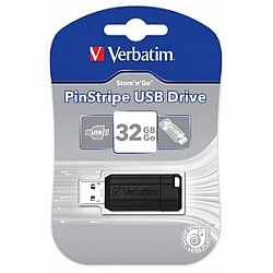 Verbatim PinStripe USB Drive 32GB USB 2.0 USB stick Sort