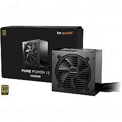 Maitinimo blokas be quiet! Pure Power 12 1000W, 80 PLUS Gold, ATX12V 3.1/EPS12V 2.92, tylus veikimas