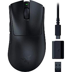 Razer DeathAdder V3 HyperSpeed Wireless Gaming Mouse RF Wireless + USB-C, 26000 DPI, Black