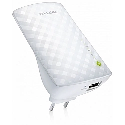 TP-LINK Extender RE200 802.11ac 2.4GHz/5GHz 300+433 Mbit/s 10/100 Mbit/s Ethernet LAN (RJ-45) ports 1 MU-MiMO No no PoE Antenna type 3xInternal