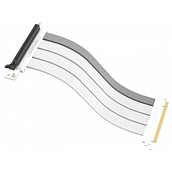 Riser Cable PCIe 4.0 x16 white/grey, 30cm