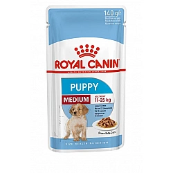 ROYAL CANIN SHN Medium Puppy w sosie - mokra karma dla szczeniąt - 10X140g