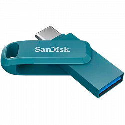 SanDisk Ultra Dual Drive Go Typ-A/Typ-C 512GB USB-Stick Blau Swivel, bis zu 400 MB/s, USB 3.2 Gen 1x1 (5 Gbit/s)
