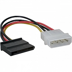 Serial-ATA Stromadapter schwarz/rot