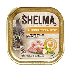 SHELMA Chicken and liver pate - wet cat food - 100g