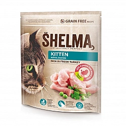 SHELMA Kitten Rich in turkey - dry cat food - 750g