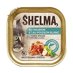 SHELMA Salmon and white fish pate - wet cat food - 100g