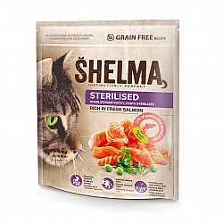 SHELMA Sterilised Rich in salmon - dry cat food - 750g