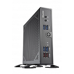 Shuttle XPC slim Barebone DS50U5, i5-1335U, 2x LAN (1x 2.5Gbit ,1x 1Gbit), 1xCOM,1xHDMI,1xDP, 1x VGA, fanless, 24/7 permanent operation