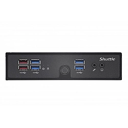 Shuttle XPC slim Barebone DS50U5, i5-1335U, 2x LAN (1x 2.5Gbit ,1x 1Gbit), 1xCOM,1xHDMI,1xDP, 1x VGA, fanless, 24/7 permanent operation