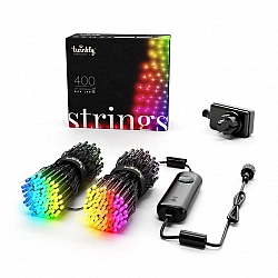 Twinkly Strings Smart LED Lights 400 RGB (Multicolor), 32m, Black wire RGB – 16M+ colors