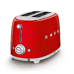SMEG TSF01RDEU - 2 disks - red - steel - buttons - level - rotary control - China - 950 W