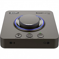 Creative Soundblaster X4 USB-Soundkarte, 192 kHz Hi-Res, 7.1 Surround - anthrazit