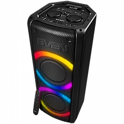 Speaker SVEN PS-710, black (100W, TWS, Bluetooth, FM, USB, microSD, LED-display, 4400mA*h)