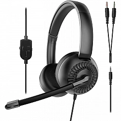 SPEEDLINK Office Headset METIS Y-Adapter Stereo schwarz retail - Headset