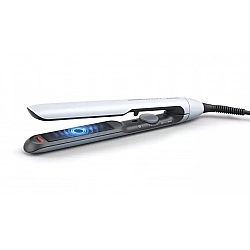 Philips Hair Straitghtener BHS520/00 Warranty 24 month(s) Ceramic heating system Ionic function Display LED Temperature (max) 230 °C Number of heating levels 12 Pale Blue
