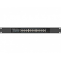 SWITCH LANBERG RSFE-24P-2C-250 24X 100MB POE+/2X COMBO RACK 19 GIGABIT ETHERNET 250W