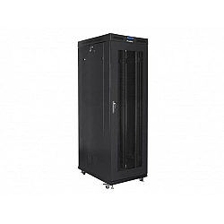 SZAFA INSTALACYJNA RACK STOJĄCA 19 27U 800X1000 CZARNA DRZWI PERFOROWANE LCD LANBERG (FLAT PACK)