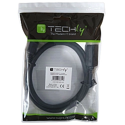 Techly Displayport 2.1 Audio/Video Kabel 4k 5m schwarz - Kabel - Audio/Multimedia