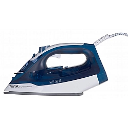 TEFAL FV2838E0 Steam Iron 2400 W Water tank capacity 270 ml Continuous steam 40 g/min Blue/White