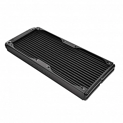 Water cooling - Pacific R360S slim radiator (360mm, 4x G 1/4) - Black