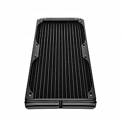 Water cooling - Pacific R360S slim radiator (360mm, 4x G 1/4) - Black