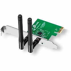 TP-LINK 300MBit/s WLAN-N PCI Express-Adapter Atheros-Chipsatz 2T2R 2,4GHz 802.11b/g/n 2 removeable antennas