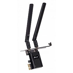 TP-LINK ARCHER TX55E - Kabellos - PCI Express - WLAN / Bluetooth - Wi-Fi 6 (802.11ax) - 2402 Mbit/s - Schwarz