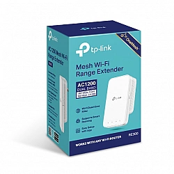 TP-LINK Mesh Extender RE300 802.11ac 2.4GHz/5GHz 300+867 Mbit/s Ethernet LAN (RJ-45) ports No MU-MiMO No no PoE Antenna type 2xInternal
