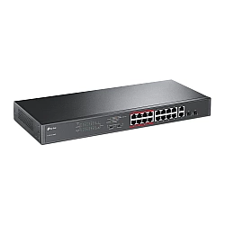 TP-LINK Switch TL-SL1218MP Unmanaged Rackmountable 10/100 Mbps (RJ-45) ports quantity 16 Gigabit Ethernet (copper) ports quantity 2 PoE+ ports quantity 16 36 month(s)