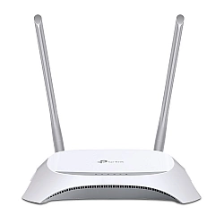 3G/4G Router TL-MR3420 802.11n 300 Mbit/s 10/100 Mbit/s Ethernet LAN (RJ-45) ports 4 Mesh Support No MU-MiMO No 3G/4G via optional USB adapter Antenna type 2xExternal 1xUSB 2.0