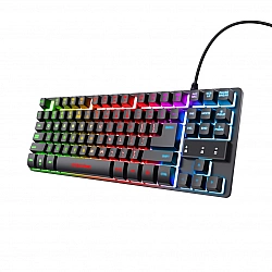 Trust GXT 833 Thado keyboard Gaming USB Dutch Black, Silver