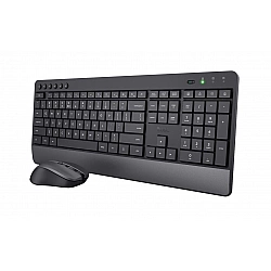 Trust Trezo keyboard Mouse included Universal RF Wireless QWERTY US English Black