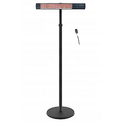 TunaBone Electric Standing Patio Heater, Single carbon golden tube | TB2580ST-01 | Patio heater | 2500 W | Black