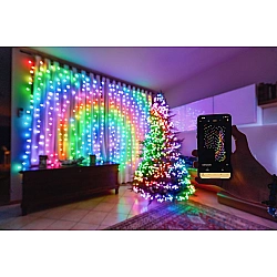 Twinkly Curtain Smart LED Lights 210 RGBW 1.5x2.1m RGBW – 16M+ colors + Warm white