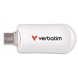 STICK 512GB Verbatim Plectra White USB-C Flash Drive 30231