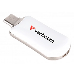 STICK 512GB Verbatim Plectra White USB-C Flash Drive 30231