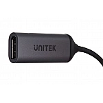 UNITEK V1415C ADAPTER USB-C - DisplayPort 1.4 8K 60Hz 15cm ALU