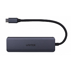 UNITEK uHUB Q4 USB 3.2 Gen 1 (3.1 Gen 1) Type-C 5000 Mbit/s Grey