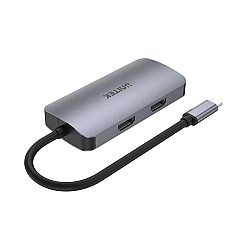 UNITEK D1051A HUB USB-C 1xUSB 3.1 Gen1 VGA 2x HDMI PD MST