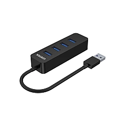 UNITEK uHUB Q4 USB 3.2 Gen 1 (3.1 Gen 1) Type-A 5000 Mbit/s Black