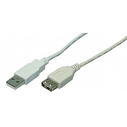 USB A - A Ma/Fe 2.00m grey