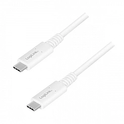 USB 4 connection cable USB-C Gen3x2, E-mark, 8K, white