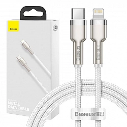 USB-C cable to Lightning Baseus Cafule, White, Power Delivery, 20W, 1m (white)