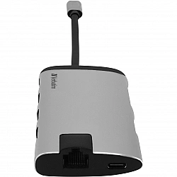 VERBATIM USB-C™ MULTIPORT HUB USB 3.1 GEN 1 / USB 3.0x3 / HDMI / SDHC / MICROSDHC / RJ45