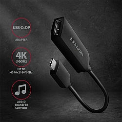 RVC-DP USB-C to DisplayPort Adapter 4K/60Hz - black