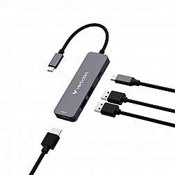 Verbatim USB-C Essentials Multiport Hub 4 ports: HDMI, USB-C PD, USB-A 3.2 Gen 1, USB-A